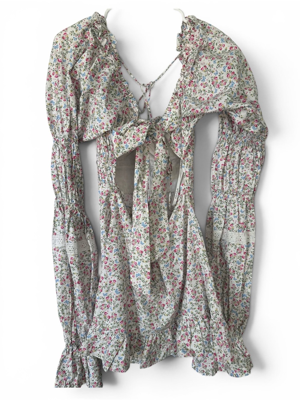 For Love and Lemons Lucca Mini Dress Country Cottage 100% Cotton 60's Inspired - Picture 7 of 7